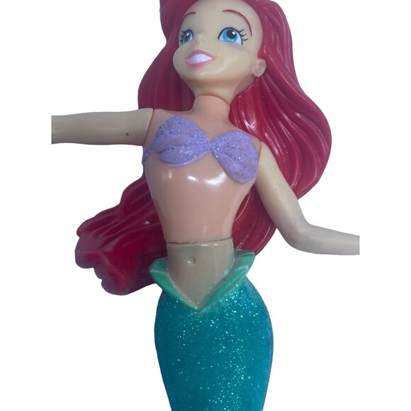 Little Mermaid Ariel Disney on Ice Figure Posable Plastic Glitter 8" - Picture 14 of 15